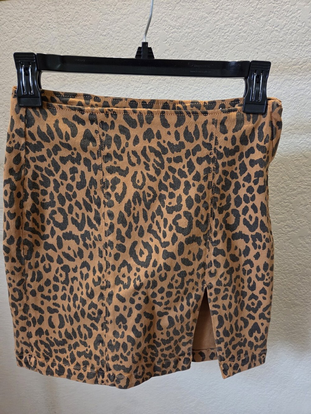 MOTHER Leopard Print Mini Jean Skirt - Brown & Black- Size 25